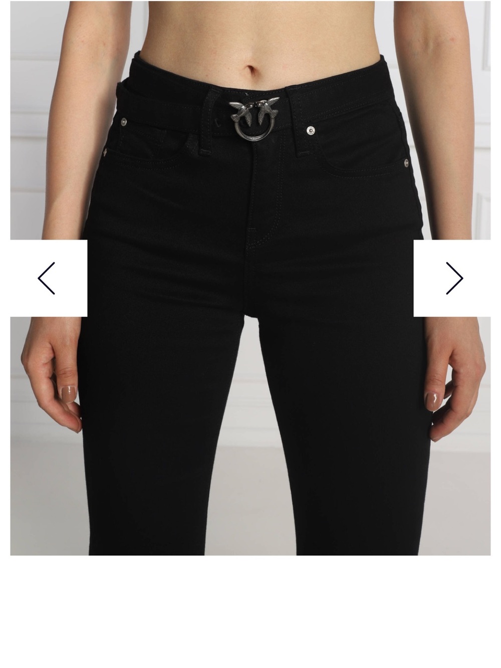 BNWT Pinko "Flora" Black Flare Jeans Pants - Picture 4 of 6